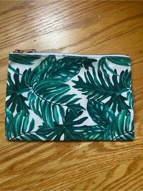 Tropical Print Zip Pouch - NWOT